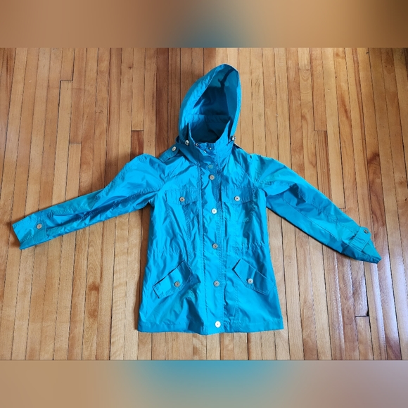 Peter Nygard Jackets & Blazers - Nygard Black Label turquoise spring rain jacket in xs